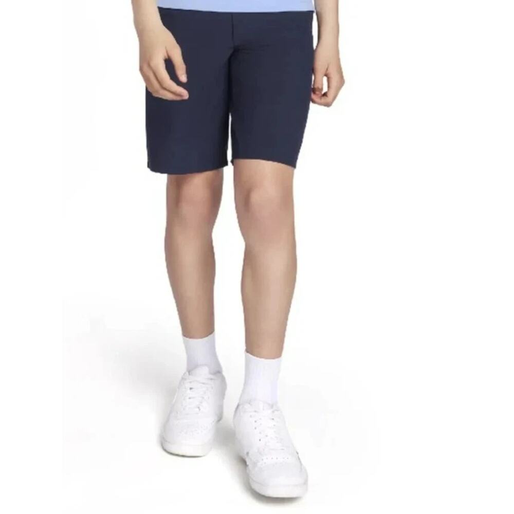 Wonder Nation Boys School Uniform Stretch Performance Shorts Navy Size 16 Husky